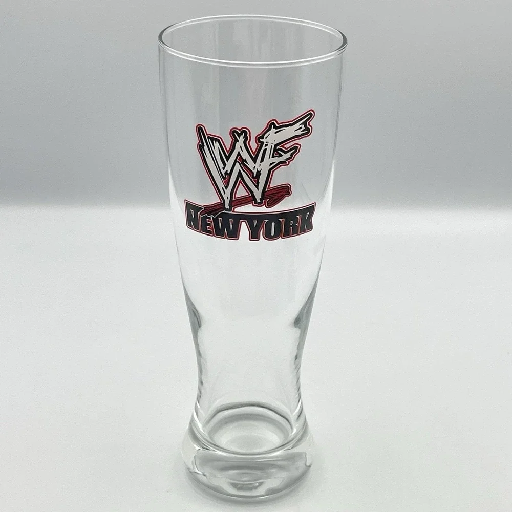 Vintage 1999 WWF New York Pilsner Beer Glass 9